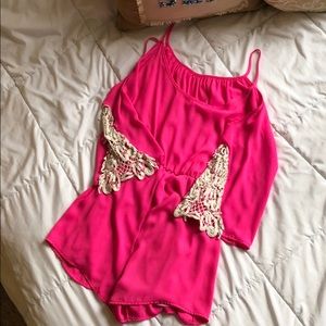 Pink Size Medium Romper